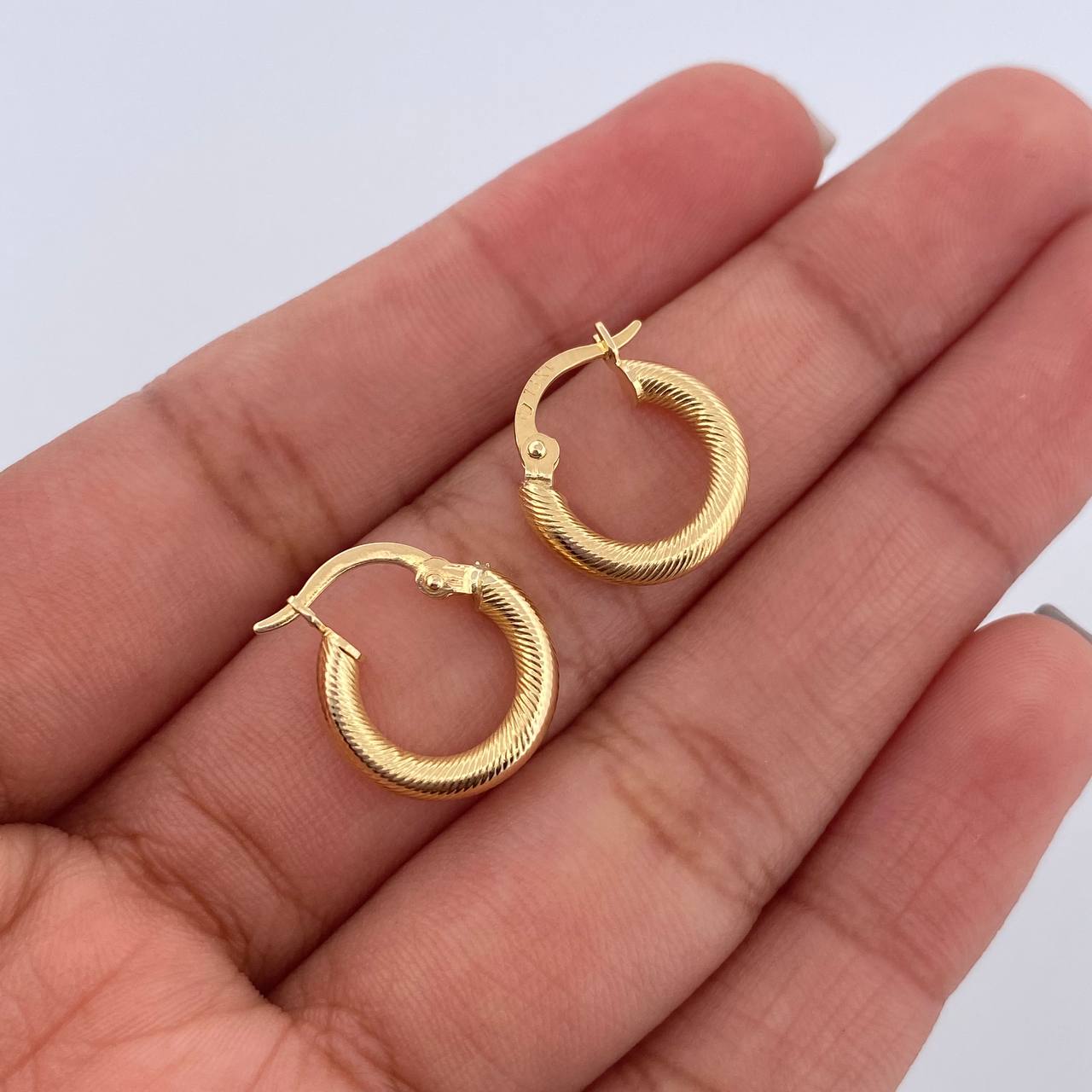Candongas Zion 1.2gr / 1.5cm / Oro 18K $