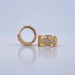 Candongas Carril Doble 3.5gr / 1cm / Oro 18K $