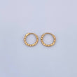 Candongas Aro Rayado 0.25gr / 0.8cm / Oro 18K $