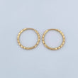 Candongas Aro Rayado 0.75gr / 1.1cm / Diamantado  Oro Amarillo $