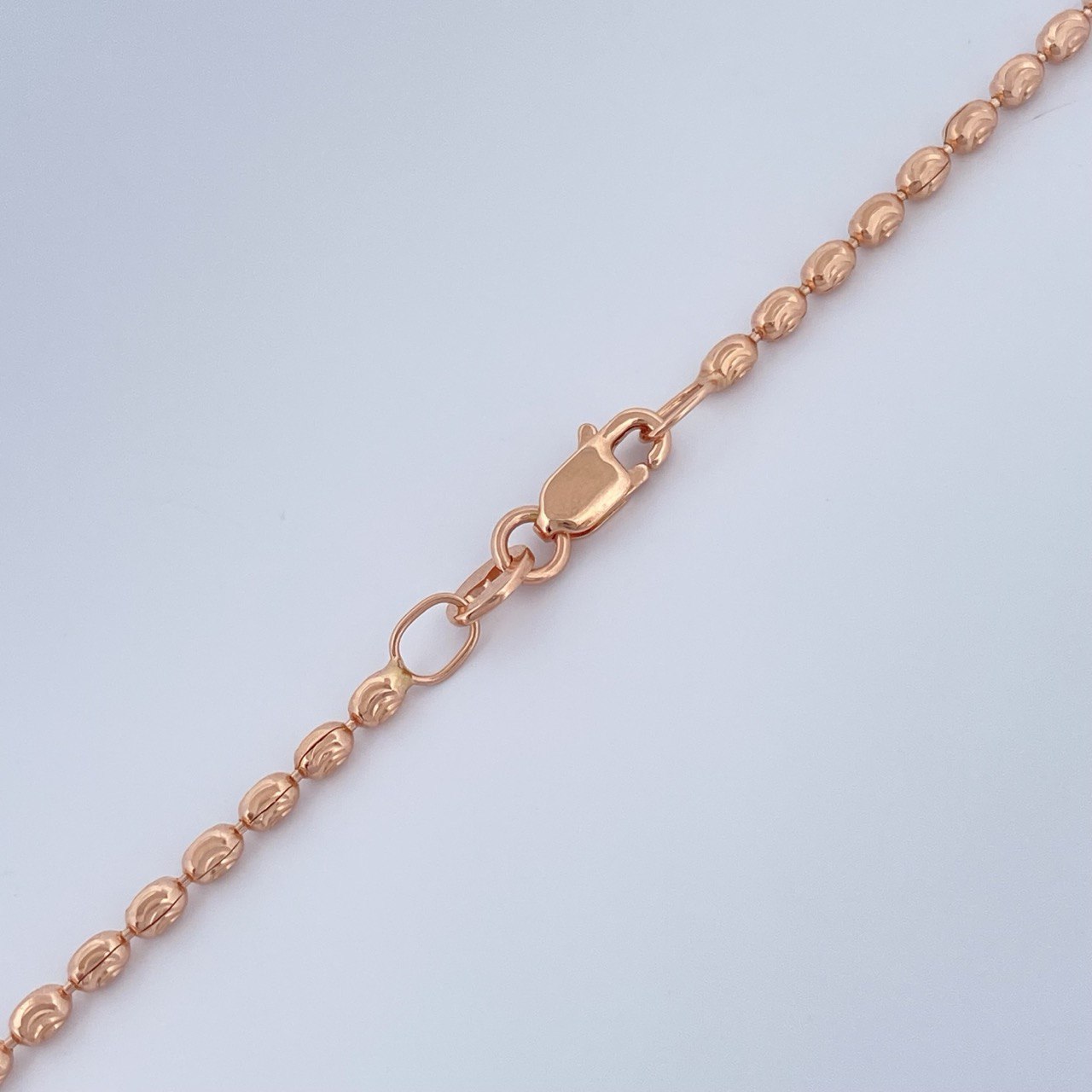 Cadena Militar 7gr / 50.3cm / Oro Rosa +3 18K &