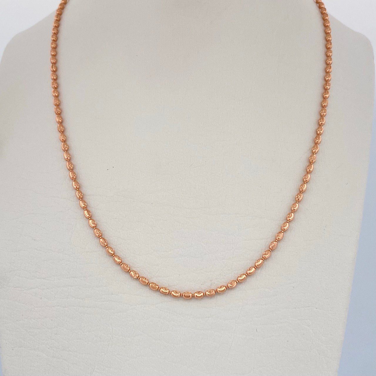 Cadena Militar 7gr / 50.3cm / Oro Rosa +3 18K &