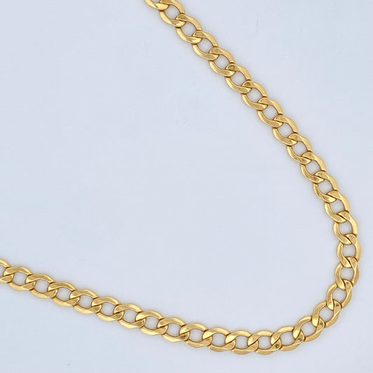 Cadena Cubana 13.7gr / 65cm / Oro Amarillo +1 18K &