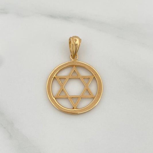 Dije Estrella De David 2.2gr / 2.7cm / Oro Amarillo 18K %