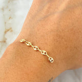 Herraje Retazo GC 0.5gr / 3.8cm / Oro Amarillo 18K