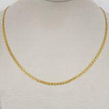 Cadena Escalera Plana 4gr / 60cm / 2mm Oro Amarillo +3 $