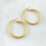 Candongas Mary 1.8gr / 2.3cm / Oro Amarillo 18K