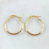 Candongas Clau 1.05gr / 2.2cm / Oro Amarillo 18K