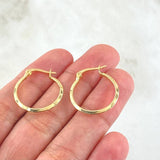 Candongas Clau 1.05gr / 2.2cm / Oro Amarillo 18K