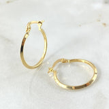 Candongas Clau 1.05gr / 2.2cm / Oro Amarillo 18K