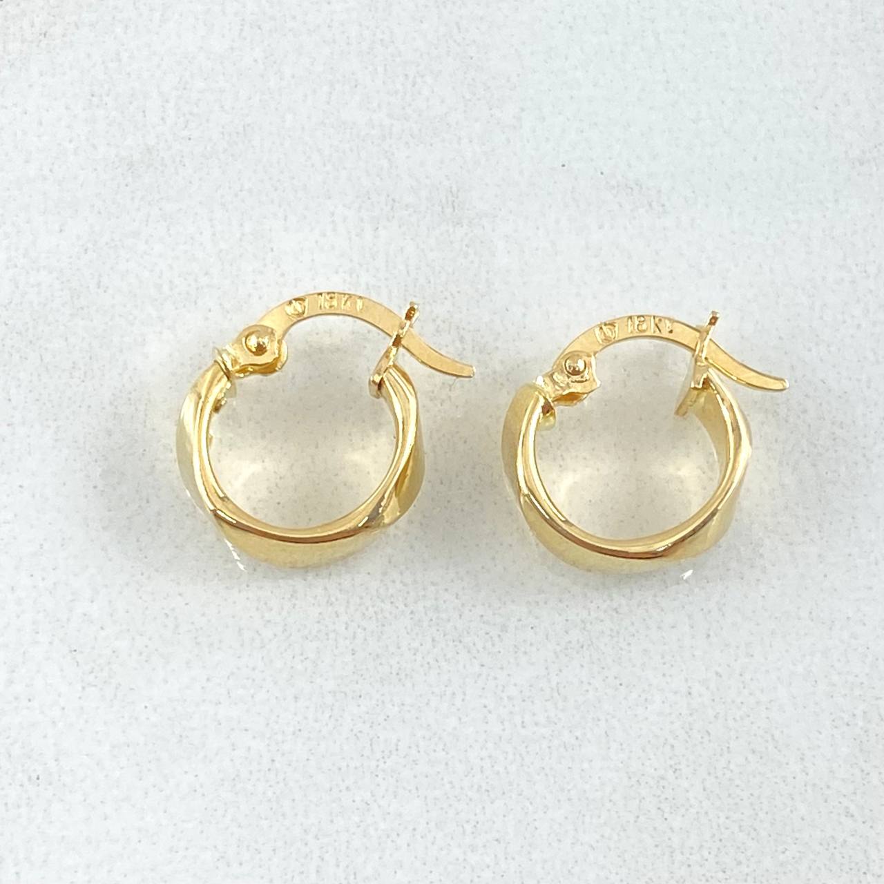Candongas Nia 1.15gr / 1.3cm / Oro Amarillo 18K ©