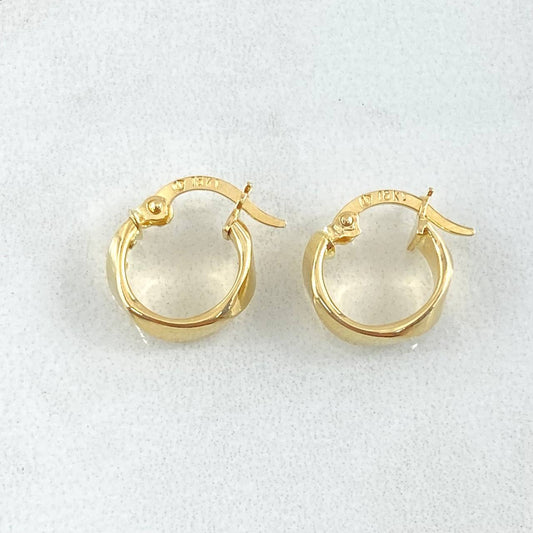 Candongas Nia 1.15gr / 1.3cm / Oro Amarillo 18K ©