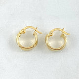 Candongas Nia 1.15gr / 1.3cm / Oro Amarillo 18K ©