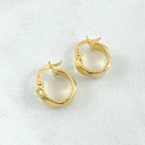 Candongas Nia 1.15gr / 1.4cm / Oro Amarillo 18K