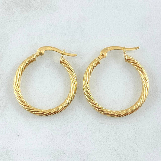 Candongas Mary 1.8gr / 2.3cm / Oro Amarillo 18K