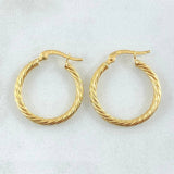 Candongas Mary 1.8gr / 2.3cm / Oro Amarillo 18K