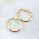 Candongas Clau 1.05gr / 2.2cm / Oro Amarillo 18K