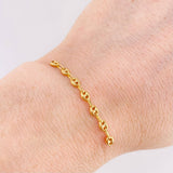 Herraje Retazo GC 7 Eslabones 0.45gr / 4.5cm / 3.35mm Oro Amarillo 18K ©