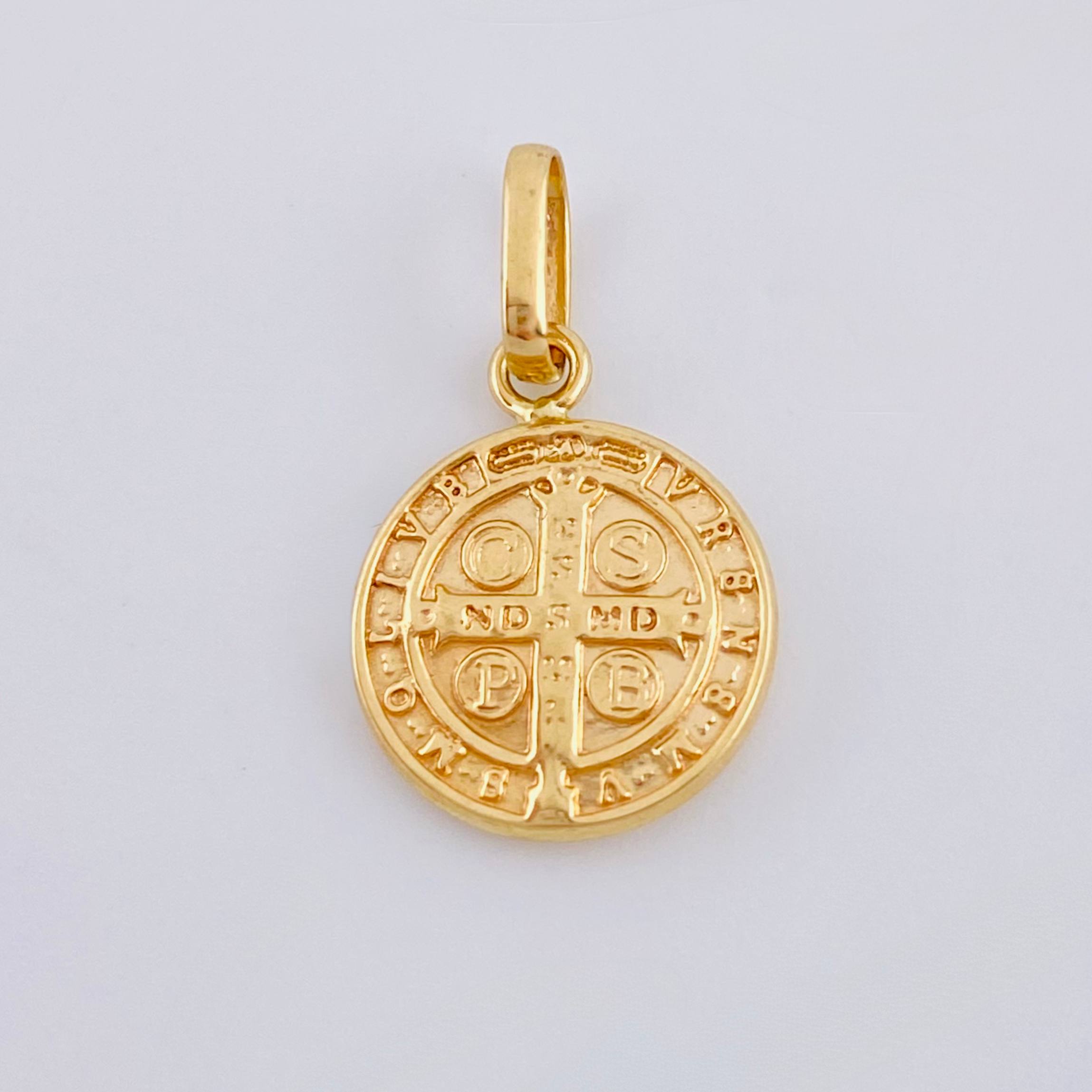 Dije San Benito 0.7gr / 2cm / Oro Amarillo 18K