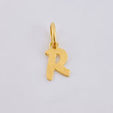 Dije Letra R Cursiva 0.45gr / 1.7cm / Oro Amarillo 18K