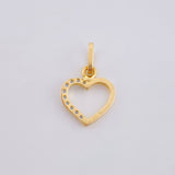 Dije Silueta Corazón 0.35gr / 1.5cm / Oro Amarillo 18K
