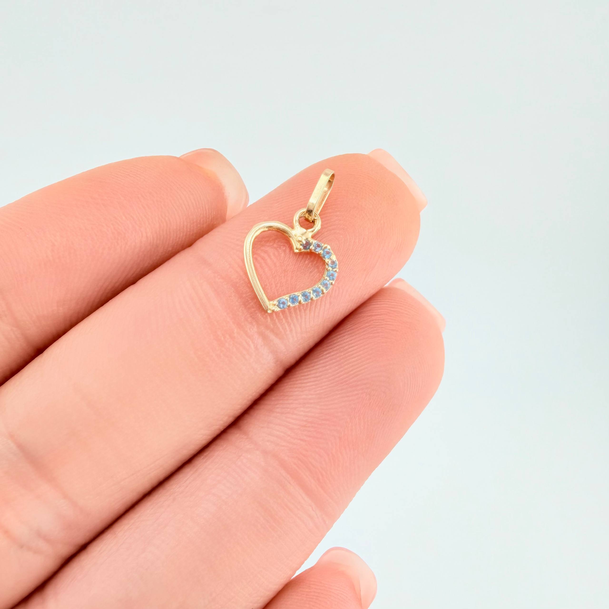 Dije Silueta Corazón 0.35gr / 1.5cm / Oro Amarillo 18K