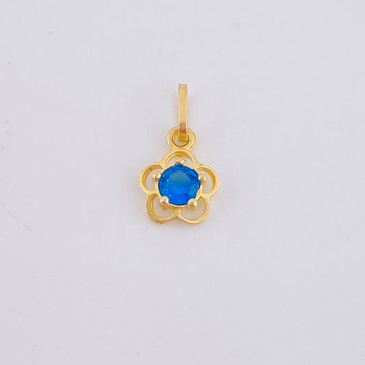 Dije Flor 0.4gr / 1.3cm / Oro Amarillo 18K
