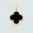 Dije Trebol Negro 1.8gr / 2.3cm / Oro Amarillo Nac.Esp. 18K *