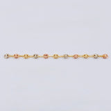 Herraje Retazo GC 11 Eslabones 0.7gr / 7.3cm / 3.25mm Tres Oros 18K