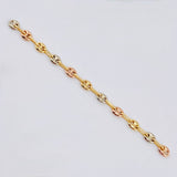 Herraje Retazo GC 11 Eslabones 0.7gr / 7.3cm / 3.25mm Tres Oros 18K
