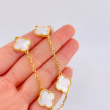 Pulso Trebol Aro Seguido 11.6gr / 21cm / 2.1mm Oro Amarillo Nac.Esp. 18K *