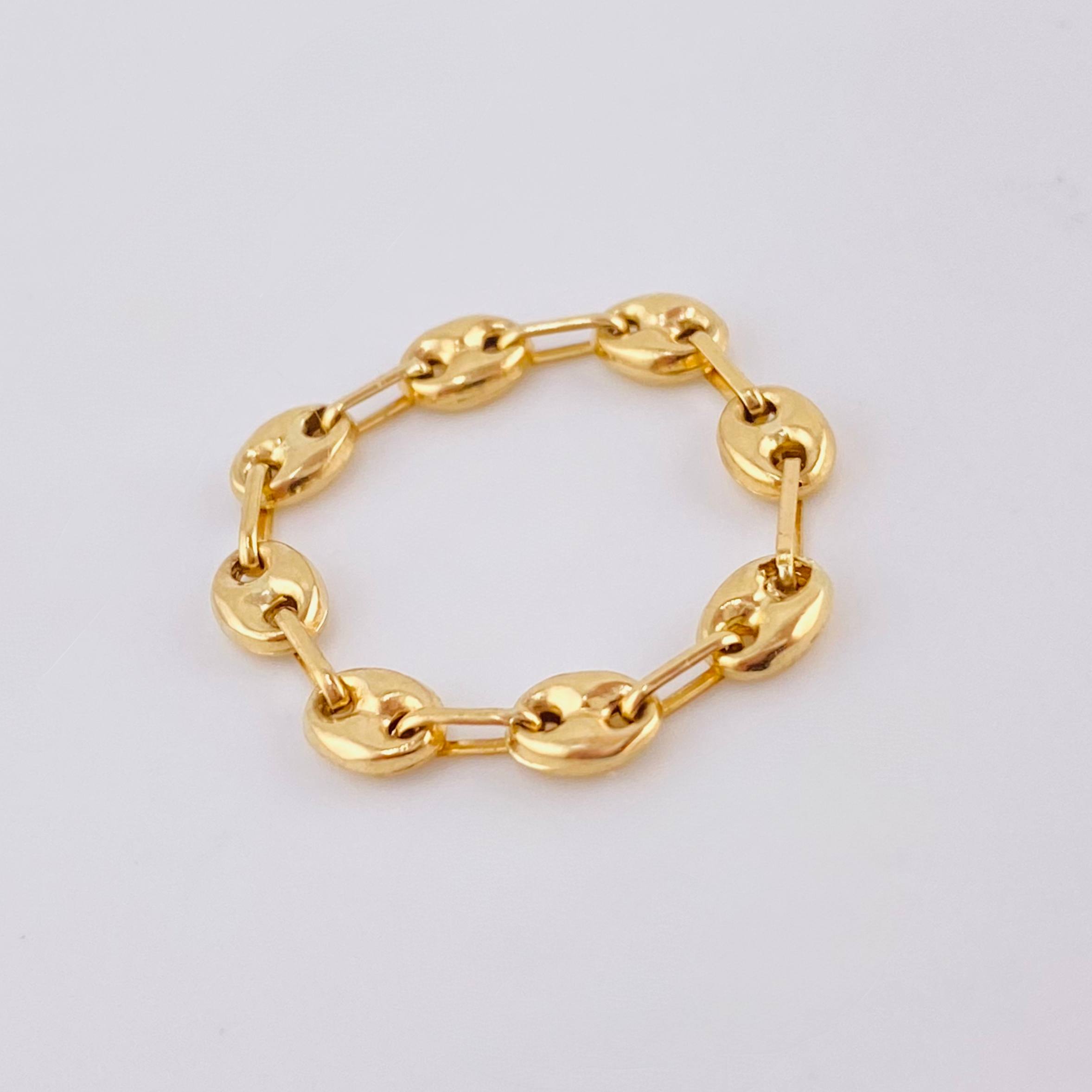 Anillo Gc 0.9gr / T8-T7 3/4 / 4.15mm Oro Amarillo 18K