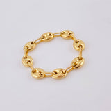 Anillo Gc 0.9gr / T8-T7 3/4 / 4.15mm Oro Amarillo 18K
