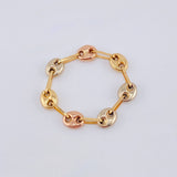 Anillo Gc 0.75gr / T6-T5 3/4 / 4.3mm Tres Oros 18K