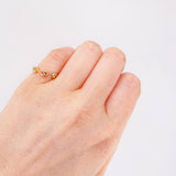 Anillo Gc 0.75gr / T6-T5 3/4 / 4.3mm Tres Oros 18K
