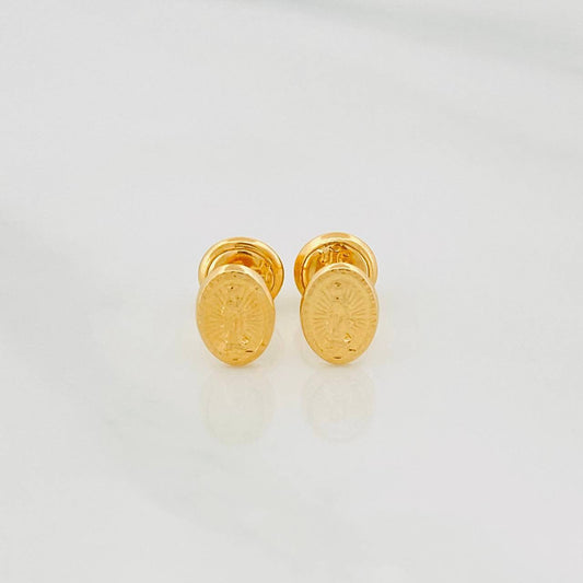 Topos Virgen Guadalupe 0.6 g / 5 mm Oro Amarillo 18K