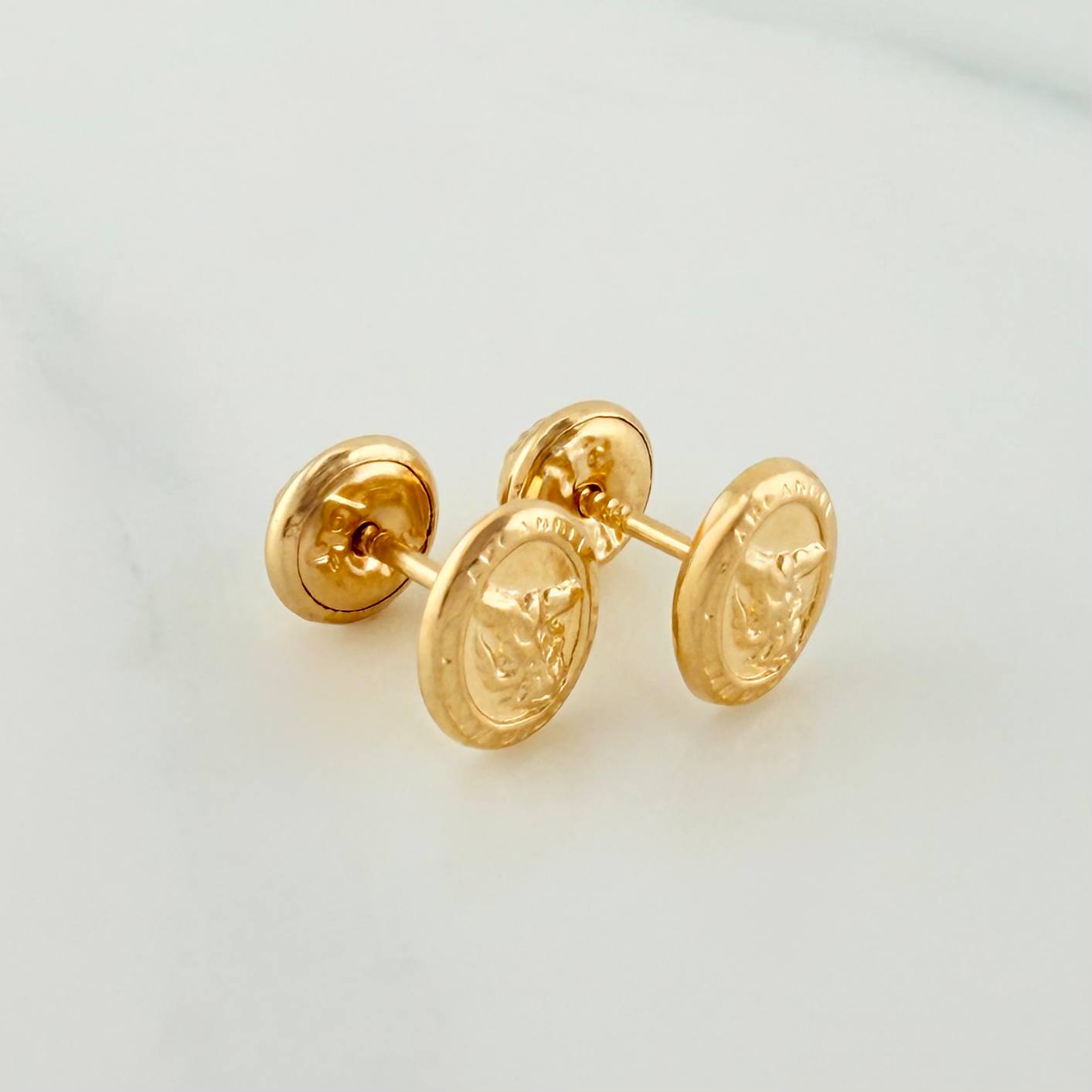 Topos San Miguel Arcangel 0.7 g / 5.8 mm Oro Amarillo 18K