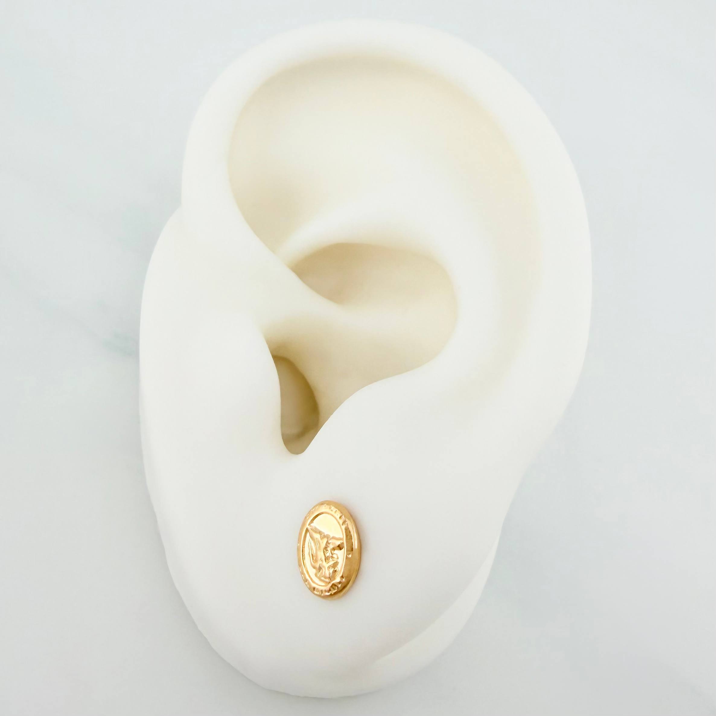 Topos San Miguel Arcangel 0.7 g / 5.8 mm Oro Amarillo 18K