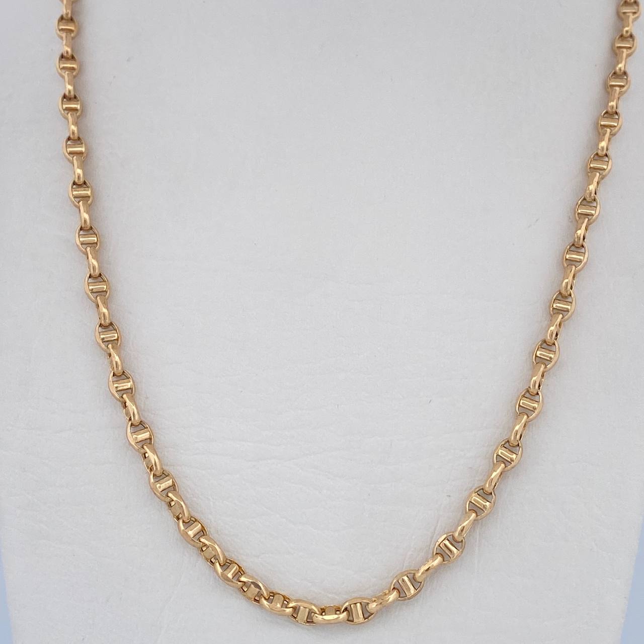 Cadena Escalera 9.2gr / 59.8cm / 3.3mm Oro Amarillo +3 18K $