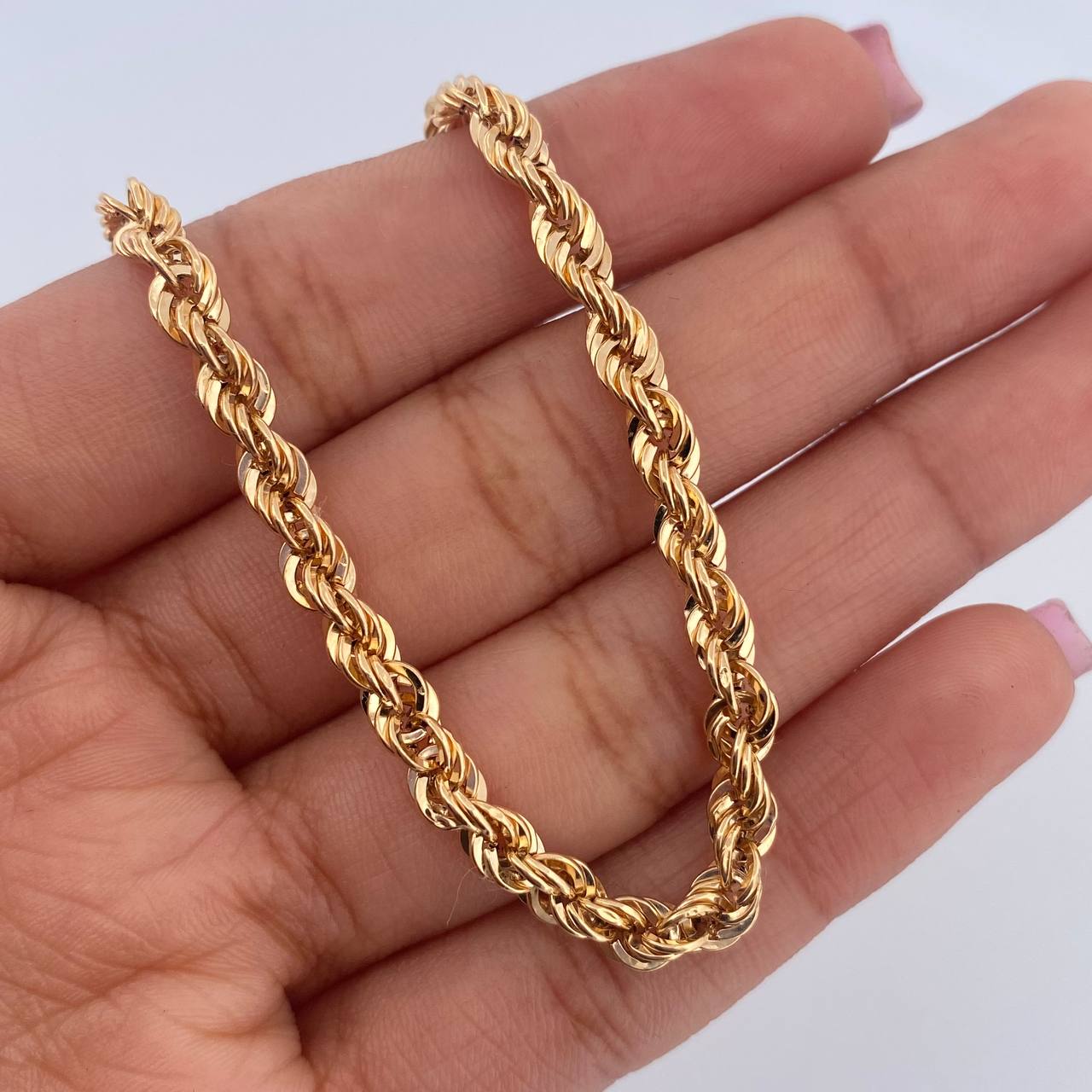 Pulso Lazo 3.85gr / 19.5cm / 3.9mm Oro Amarillo +3 18K $