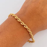Pulso Lazo 3.85gr / 19.5cm / 3.9mm Oro Amarillo +3 18K $