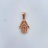Dije Mano Hamsa 2.25gr / 2.6cm / Oro Rosa 18K $