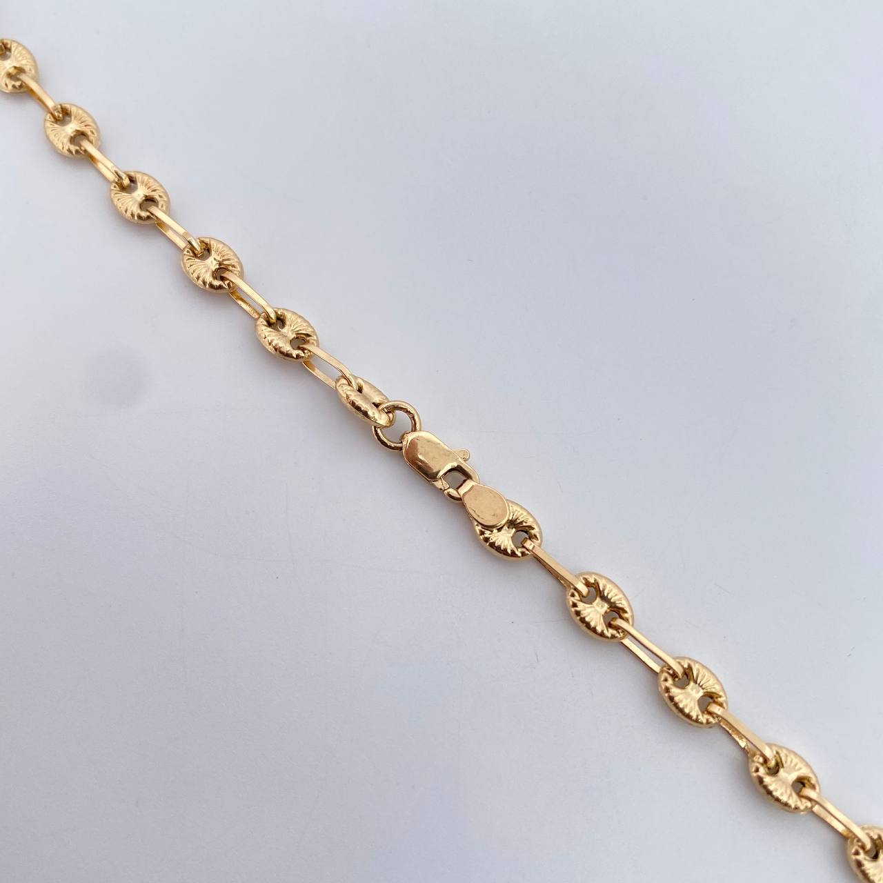 Cadena GC 6.2gr / 41.6cm / 4.1mm Diamantado Oro Amarillo 18K $
