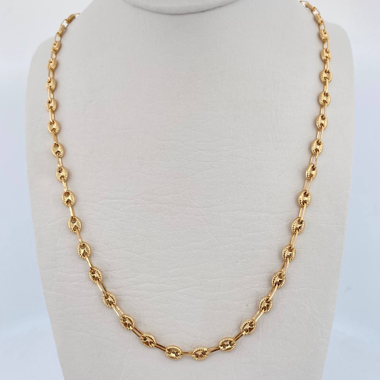 Cadena GC 6.2gr / 41.6cm / 4.1mm Diamantado Oro Amarillo 18K $