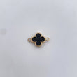 Herraje Trebol 0.75gr / 1.2cm / Electroestatico Negro Oro Amarillo 18K $