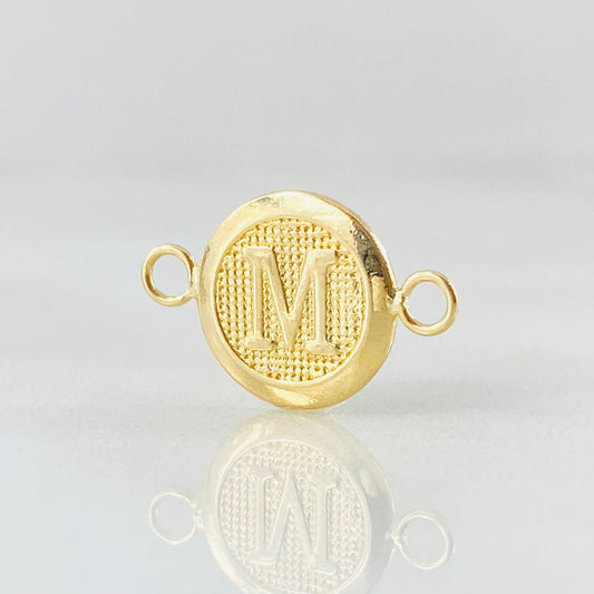 Herraje Letra M 0.6gr / 1.8cm / Oro Amarillo 18K