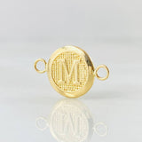 Herraje Letra M 0.6gr / 1.8cm / Oro Amarillo 18K