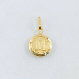Dije Letra M 0.6gr / 2cm / Oro Amarillo 18K