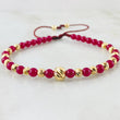 Pulsera Rubies Lisas 1.85gr / 6mm-4mm Oro Amarillo 18K ©