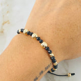 Pulsera Onix Difusa 1.7gr / 6mm-4mm Oro Amarillo 18K ©
